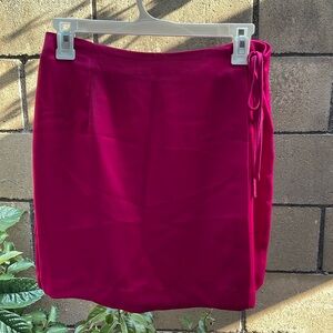 Brand: a new day by Target. Size: S Color: Hot pink. Tie wrap skirt.